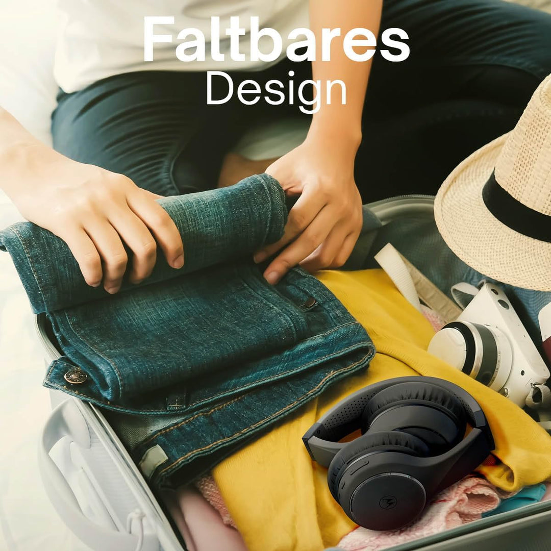 Motorola Sound Moto XT 220 | Kabellose Over-Ear-Kopfhörer mit 24 Stunden Spielzeit und Mikrofon | Pa