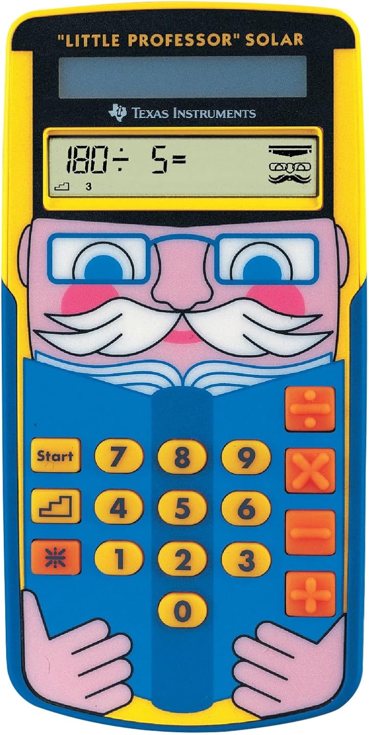 Texas Instruments Little Professor Rechentrainer (für Vor- und Grundschule, Solarbetrieben, mit 80.0