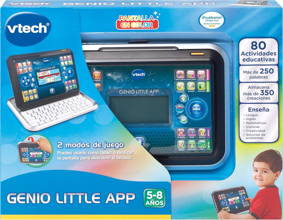 Vtech Little App – Genie, Bildungs-Tablet für Kinder, (3480 – 155557) bunt Mehrfarbig, Mehrfarbig