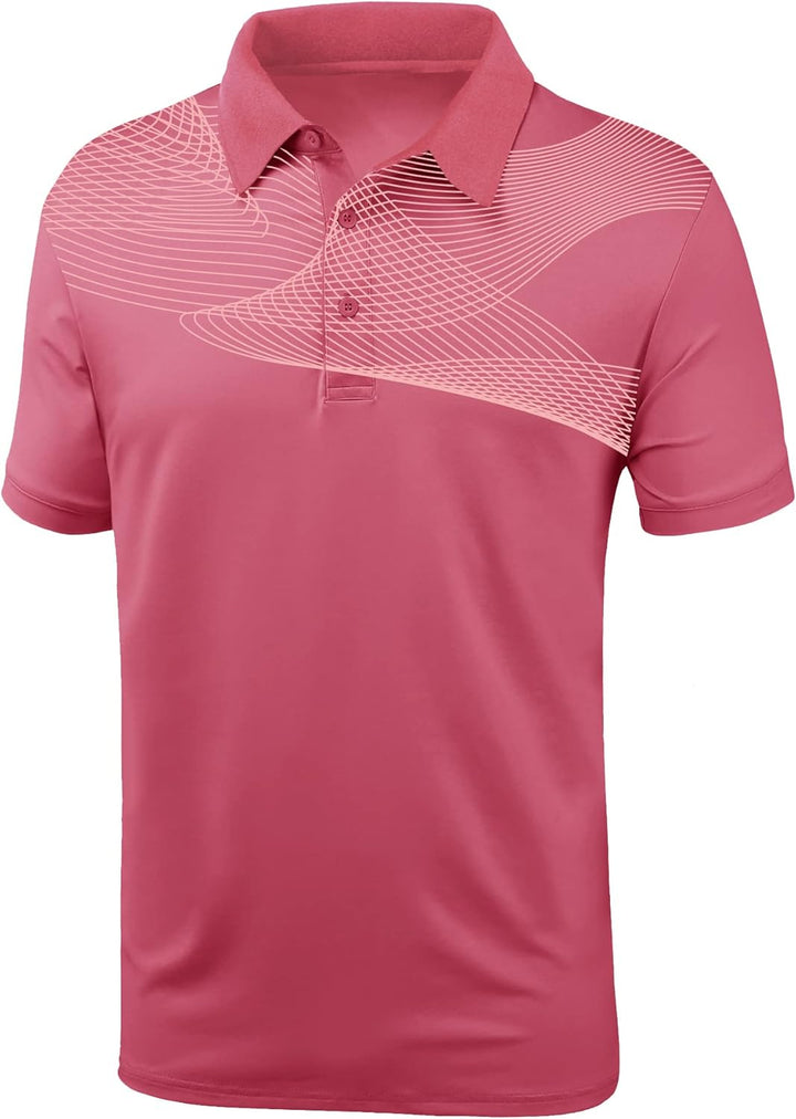 JACKETOWN Poloshirt Herren Kurzarm Polohemd Atmungsaktiv Schnell Trocknend Golf Tennis Polo Tshirt S