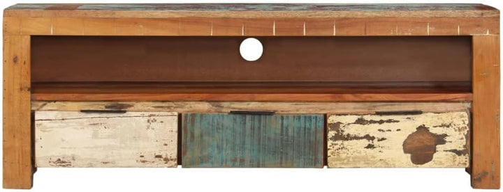 vidaXL TV Schrank mit 1 Fach 3 Schubladen Lowboard TV Möbel Tisch Board Sideboard Fernsehtisch Ferns