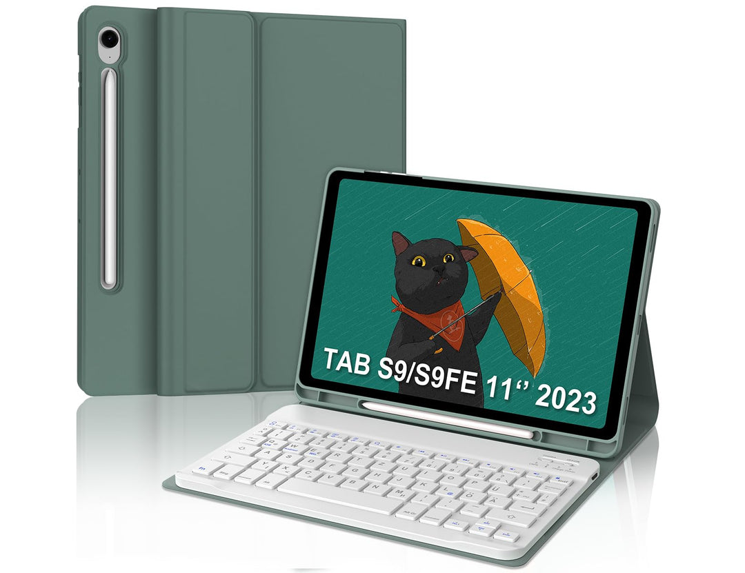 IVEOPPE Tastatur für Samsung Galaxy Tab S9FE/S10FE 10.9", Hülle Tastatur Galaxy Tab S9/S10FE 2025, M
