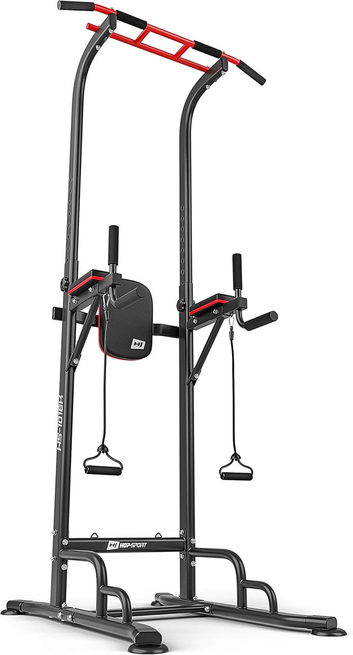 Hop-Sport Kraftturm HS-1016 - Power Tower mit Dip Station, Klimmzugstange und Power