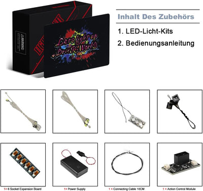 Lichtsteuerung Led Licht Set für Lego 76414 Expecto Patronum (Kein Lego-Modell), Dekorationsbeleucht