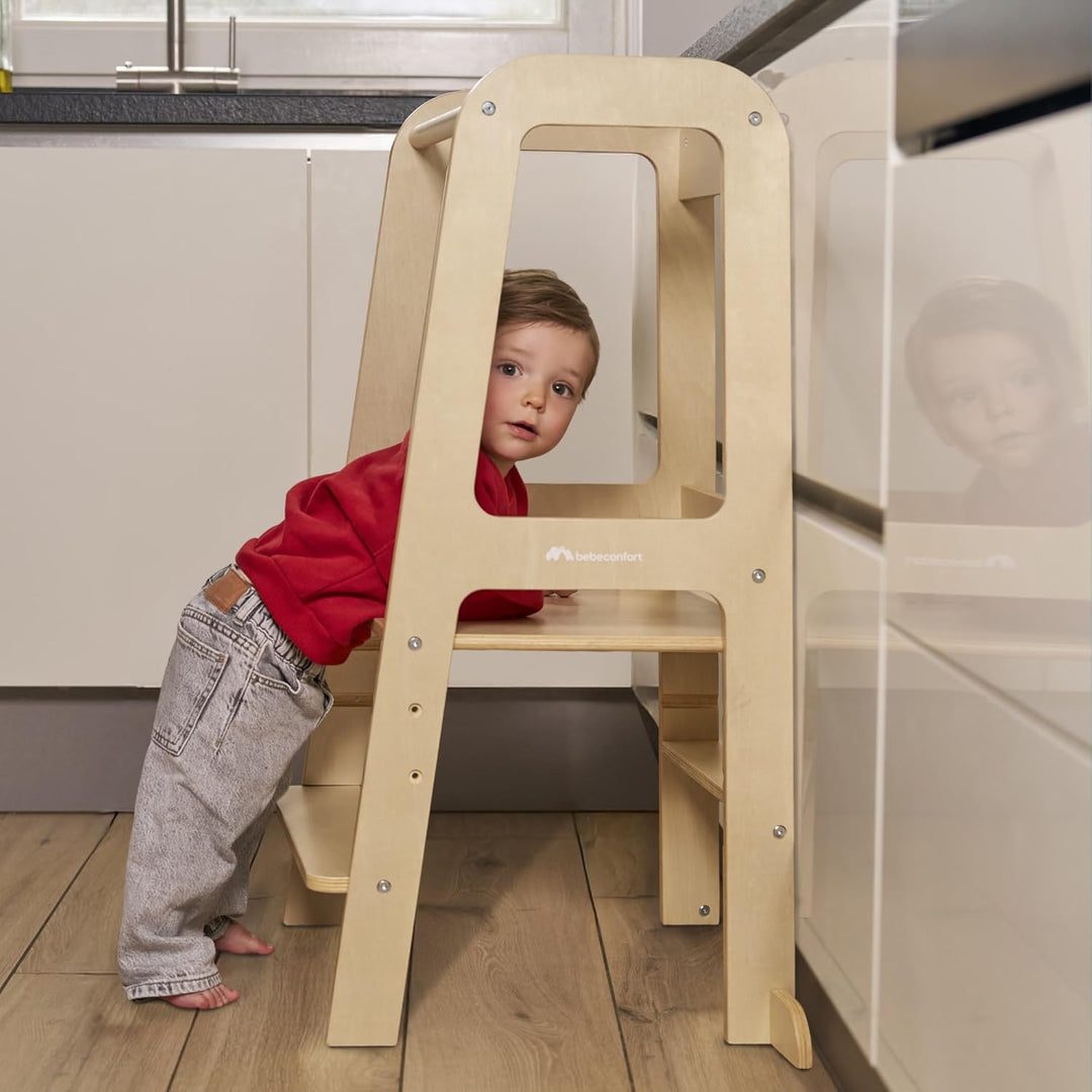 Bebeconfort Hoya, Montessori Lernturm Kinder, 1,5–6 Jahre (10–30 kg), 3-Stufig Höhenverstellbar, Sic
