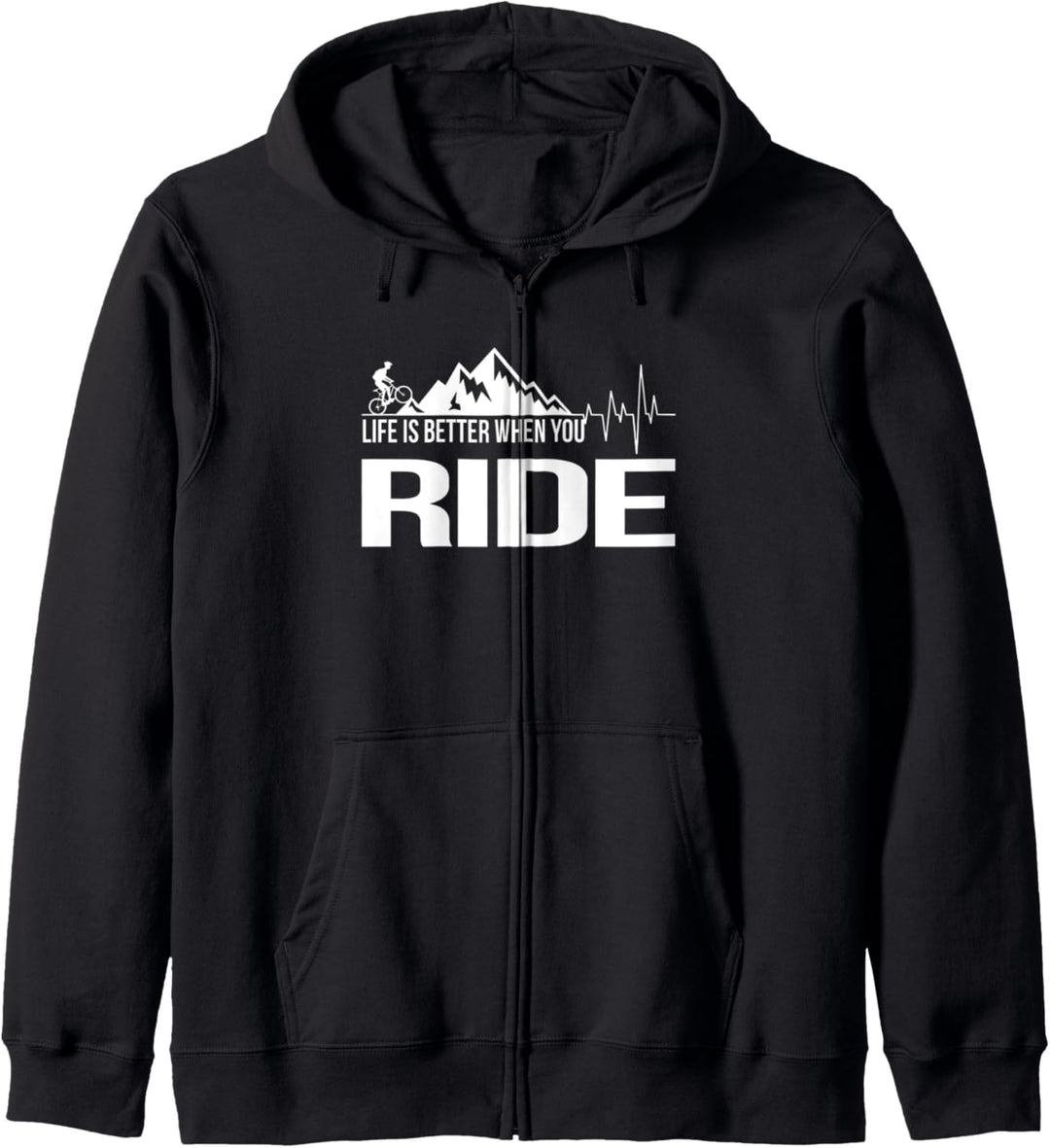Mountainbike MTB LIFE IS BETTER WHEN YOU RIDE Kapuzenjacke
