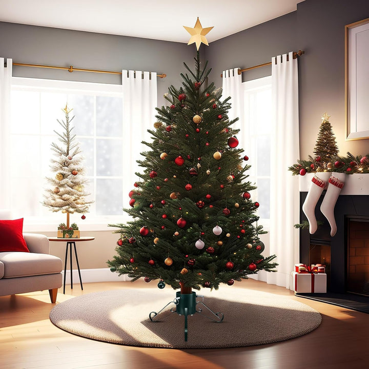LATERN 53CM Metall Weihnachtsbaumständer, Schwerlast Weihnachtsbaumhalter Ersatz Weihnachtsbaumhalte
