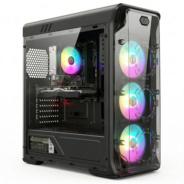 STGsivir Gaming PC, GeForce RTX 2060 Super 8GB GDDR6,Ryzen 5 5500 bis zu 4.2 Ghz,32G DDR4,1TB SSD,WL