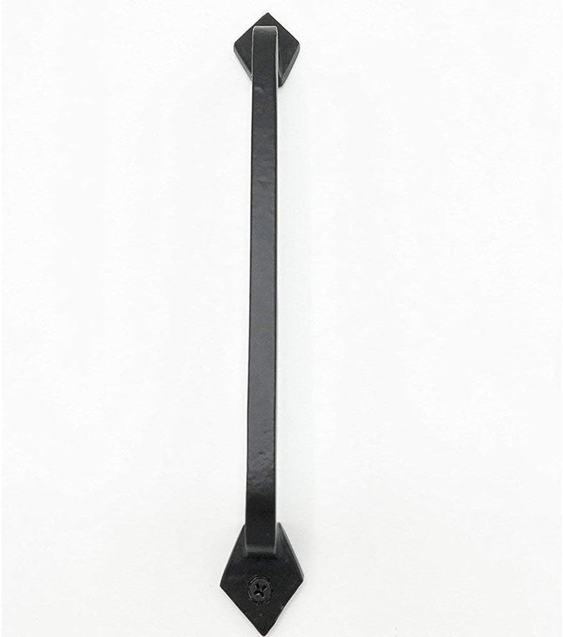 LONTAN 2 Stück Scheunentor Griff Schwarz Schiebetür Griff 203mm lochabstand Scheunentürgriff Türgrif
