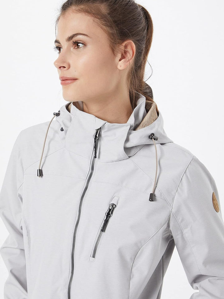 G.I.G.A. DX Damen Solena Softshelljacke mit abzippbarer Kapuze 50 hellgrau, 50 hellgrau
