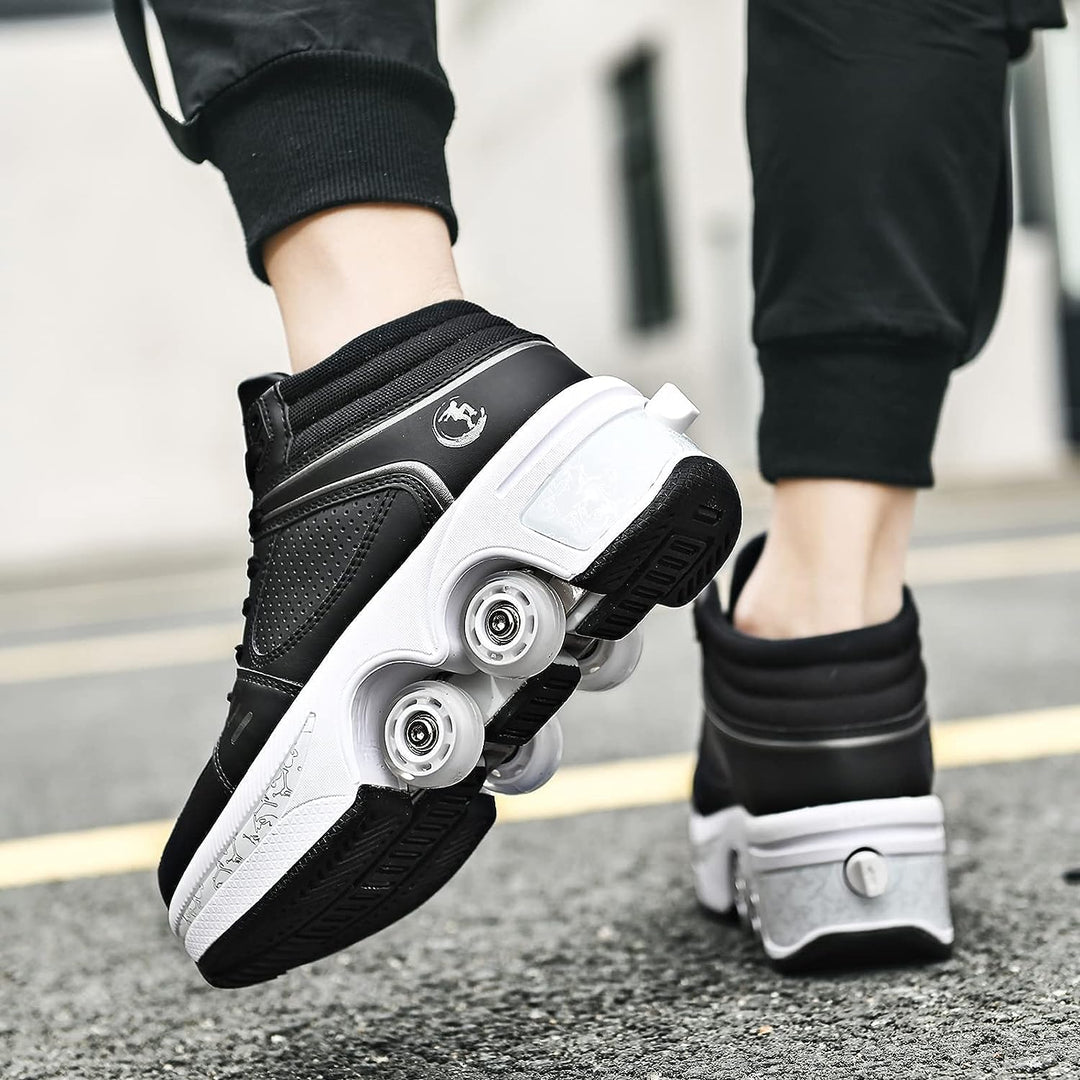 Roller Skate Shoes Rollschuhe Schuhe Mit Rollen Skateboardschuhe,Inline-Skate, verstellbar Damen Sch