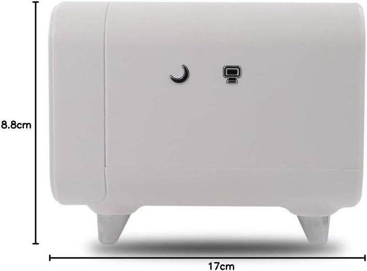 Metronic Wecker mit kabellosem Induktionsladegerät, weiss, 477029