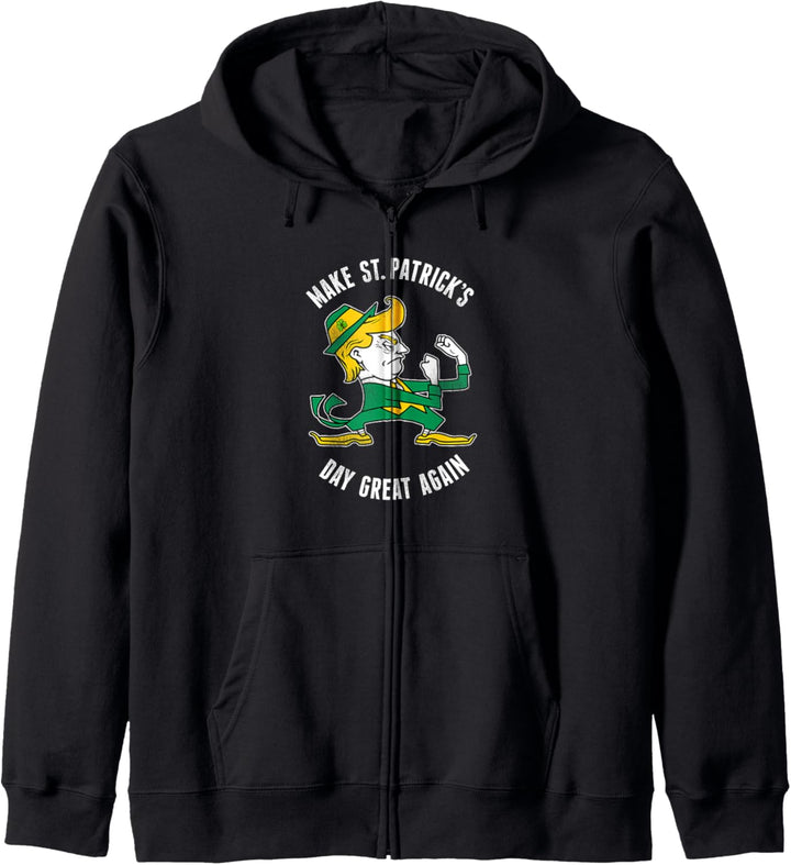 Make St. Patricks Day Great Again Irish Fighting Trump Kapuzenjacke