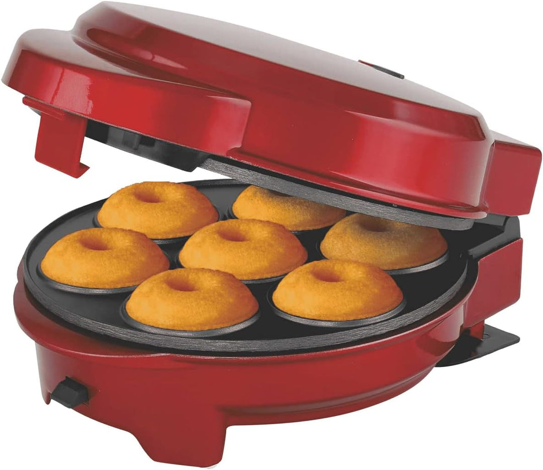 Epig 3-in-1 Cake Maker Donut-, Muffin-,Cup- und Popcake-Maker 3 auswechselbare Backplatten, Rot Meta
