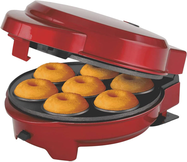 Epig 3-in-1 Cake Maker Donut-, Muffin-,Cup- und Popcake-Maker 3 auswechselbare Backplatten, Rot Meta