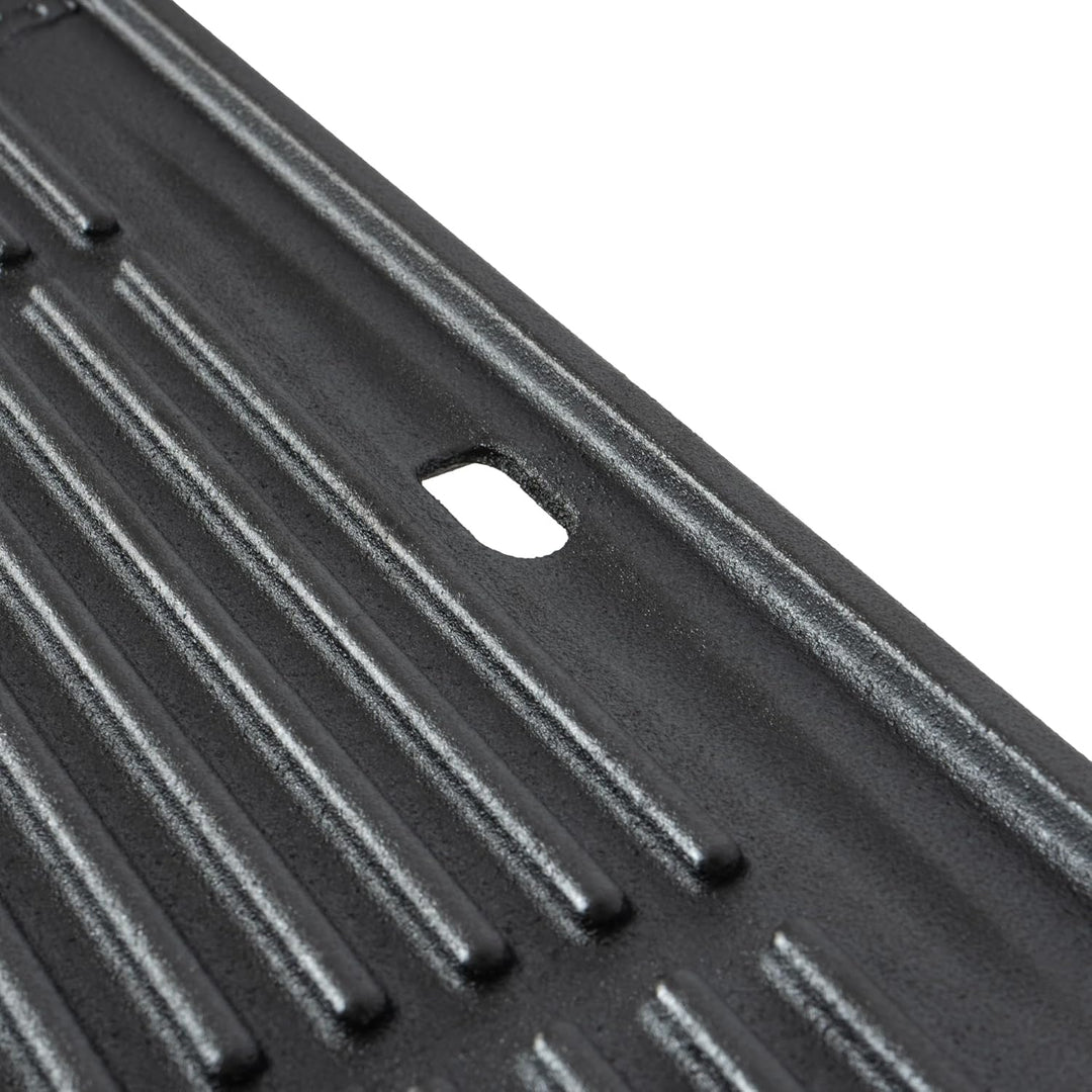 BBQ-Toro Gusseisen Grillplatte | 42,5 x 31,5 cm | Wendeplatte, beidseitig verwendbar | Rechteckig, U