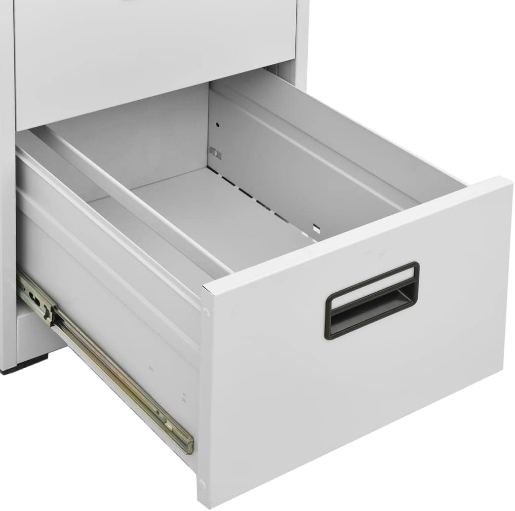 vidaXL Aktenschrank Büroschrank Metallschrank Schrank Stahlschrank Schubladenschrank Bürocontainer L