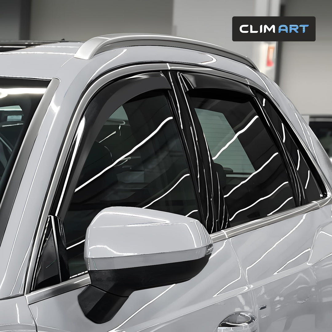 CLIM ART Windabweiser für/kompatible mit Audi Q3 2019-2024 SUV - Integrierte Regenabweiser - Autofen