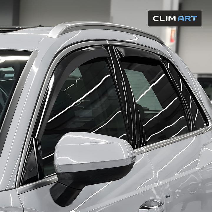 CLIM ART Windabweiser für/kompatible mit Audi Q3 2019-2024 SUV - Integrierte Regenabweiser - Autofen
