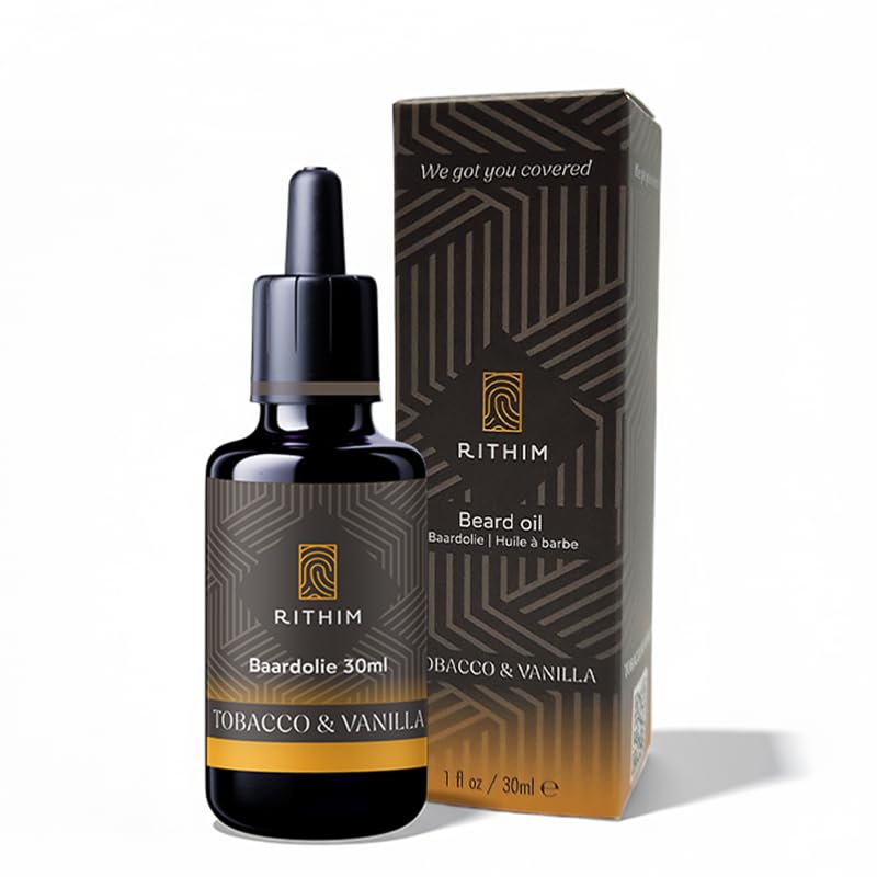 Rithim Tobacco & Vanilla Bartöl 30 ml – Bartpflege | Intensiver Gentlemenduft | Empfindliche Haut |