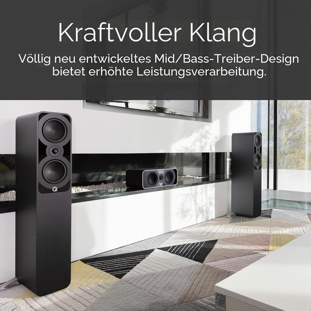 Q ACOUSTICS Q5040 (Satinschwarz) schwarz matt, schwarz matt