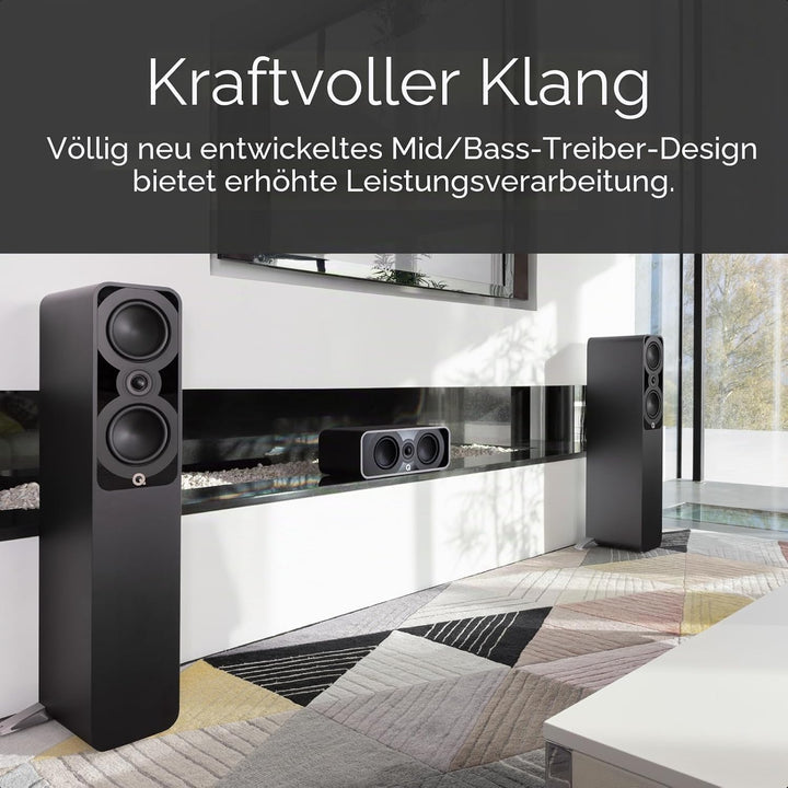 Q ACOUSTICS Q5040 (Satinschwarz) schwarz matt, schwarz matt