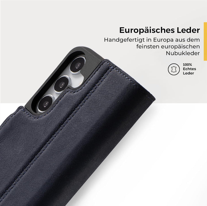 Snakehive Galaxy S23 Hülle Leder | Stylische Handyhülle mit Kartenhalter & Standfuss | Handyhülle Sc