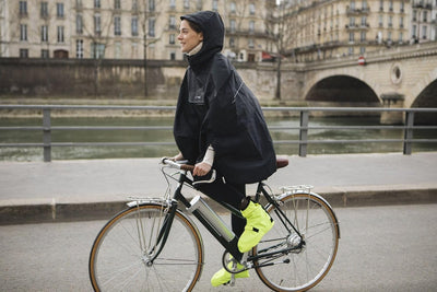 VAUDE Bike Gaiter - Wasserdichte Fahrradüberschuhe mit Reflektoren | Regenschutz Gamaschen für Fahrr