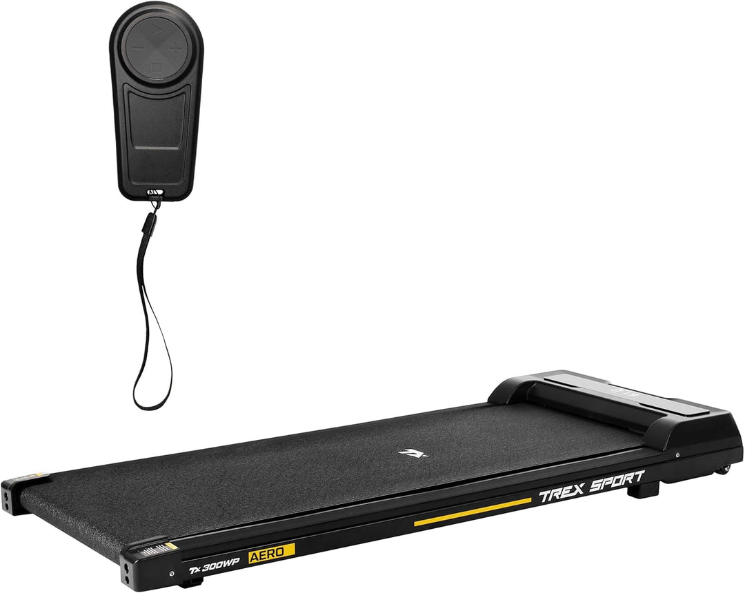 TREX SPORT Walking Pad TX-300WP AERO | Laufband für Schreibtisch mit Fernbedienung, LED-Anzeige, bis
