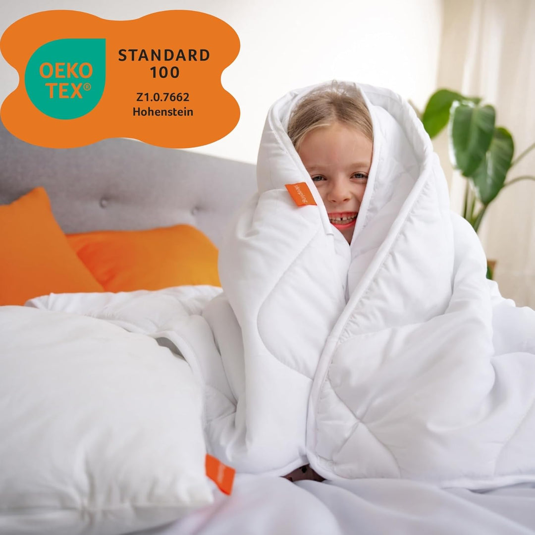 sleepling 196283 Baby 4-Jahreszeiten Babybettdecke | Kinder Bettdecke | Made in EU |100 | Wa