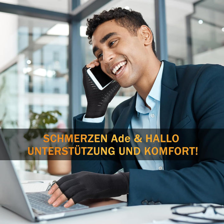 Donfri 2 Paare Arthritis Handschuhe Arthrose Kompressionshandschuhe fr Wrme Hnde Linderung von Schme