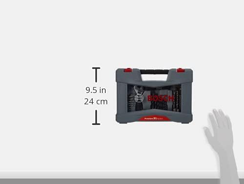 Bosch Professional 91tlg. Bits und Bohrer Premium X-Line Set (Betonbohrer, Fliesenbohrer, Universalh