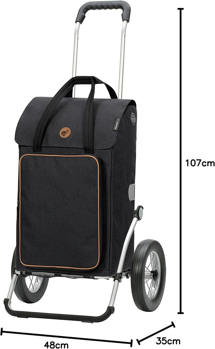 ANDERSEN Einkaufstrolley - Royal Shopper Ipek BO schwarz 45 L Einkaufsroller,isoliert,Kühltasche,vie