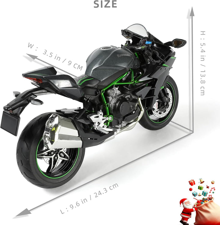1:9 Motorrad Modell kompatibel für Kawasaki Ninja H2R Legierung Diecast Motorrad Modell Spielzeug Ro