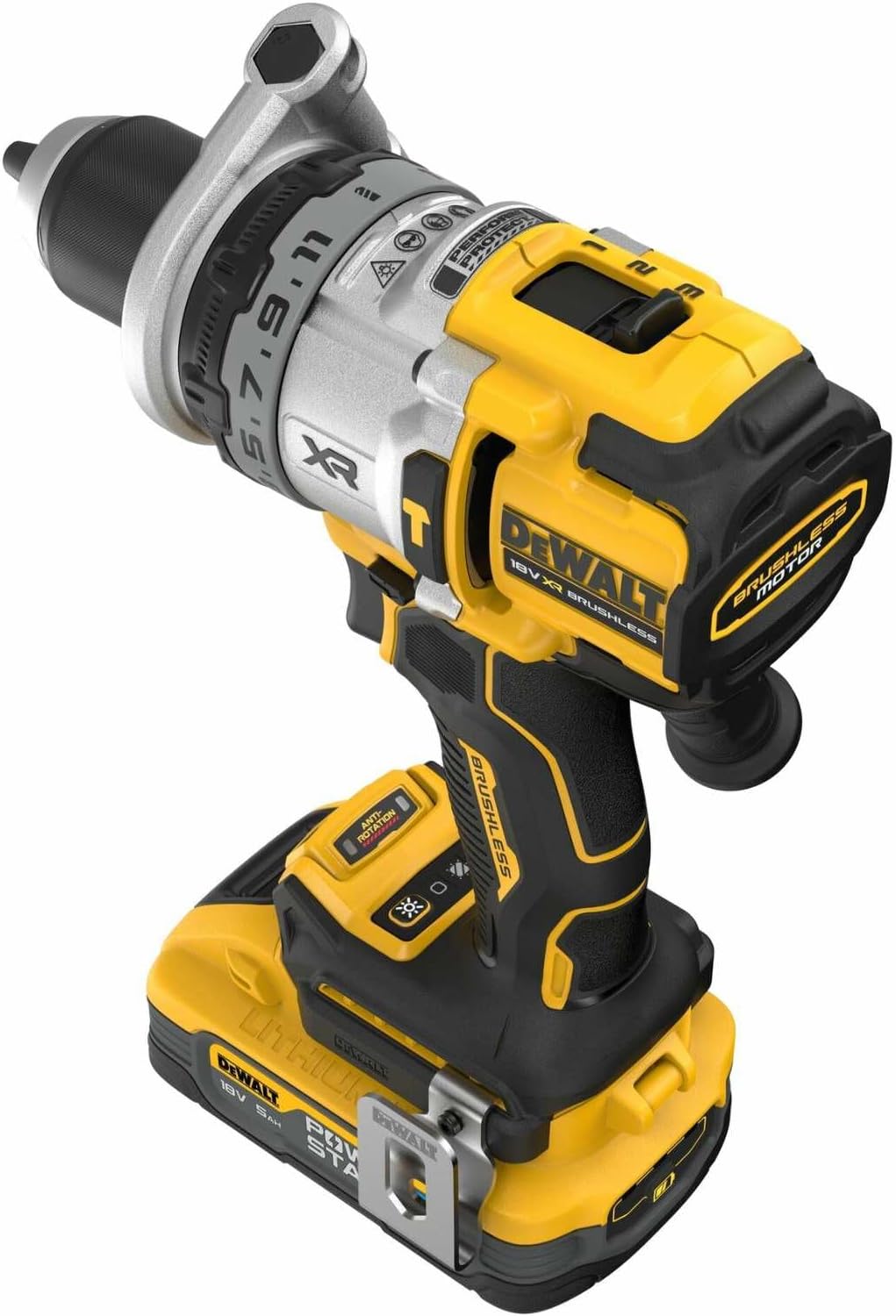 DEWALT DCD1007H2T-QW 3-Gang-Akku-Schlagbohrschrauber inkl. 2. Akku, inkl. Ladegerät