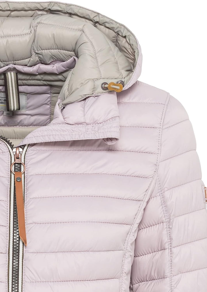 camel active Damen leichte Steppjacke mit Abnehmbarer Kapuze 44 Blouson Rosa, 44 Blouson Rosa