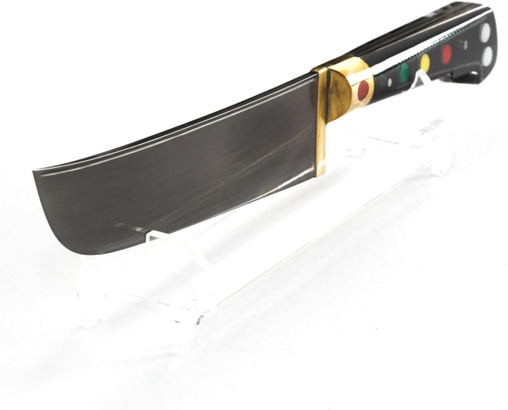 Uzbekisch Kazan 22L Gusseisen Kasan mit Schaumlöffel und Usbekisches Messer Pchak NAMANGAN Aluminium