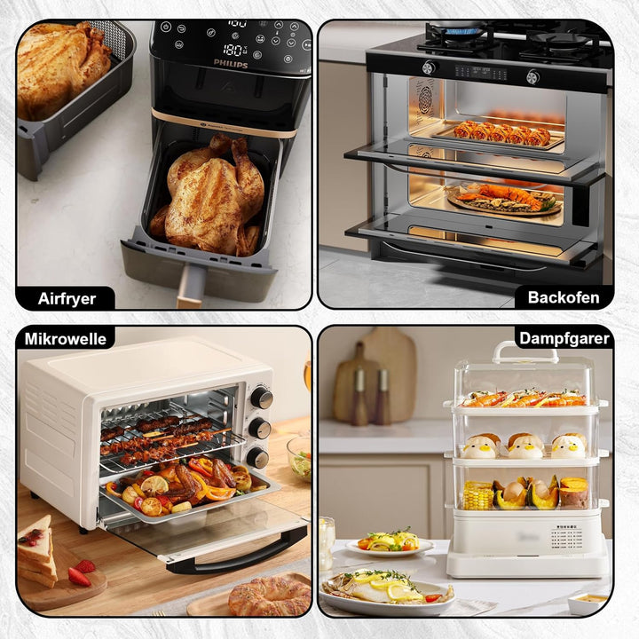 Heissluftfritteuse Zubehö für Philips Airfryer 4000 Series Stacked Dual Basket 10L, Ninja Dual Zone