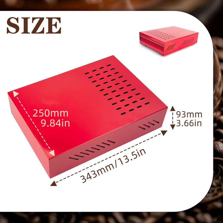 Kaffee Klopf Box Behälter, Edelstahl Kaffee Abklopfbehälter Sudschublade mit Klopf-Stick, Verdickter