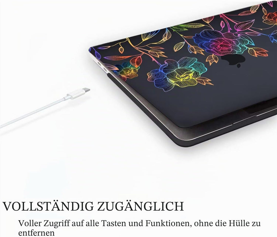 Fancity Hülle Kompatibel mit MacBook Air 13 Zoll 2020 2021 A2337 M1 A2179 A1932, Plastik Hartschale
