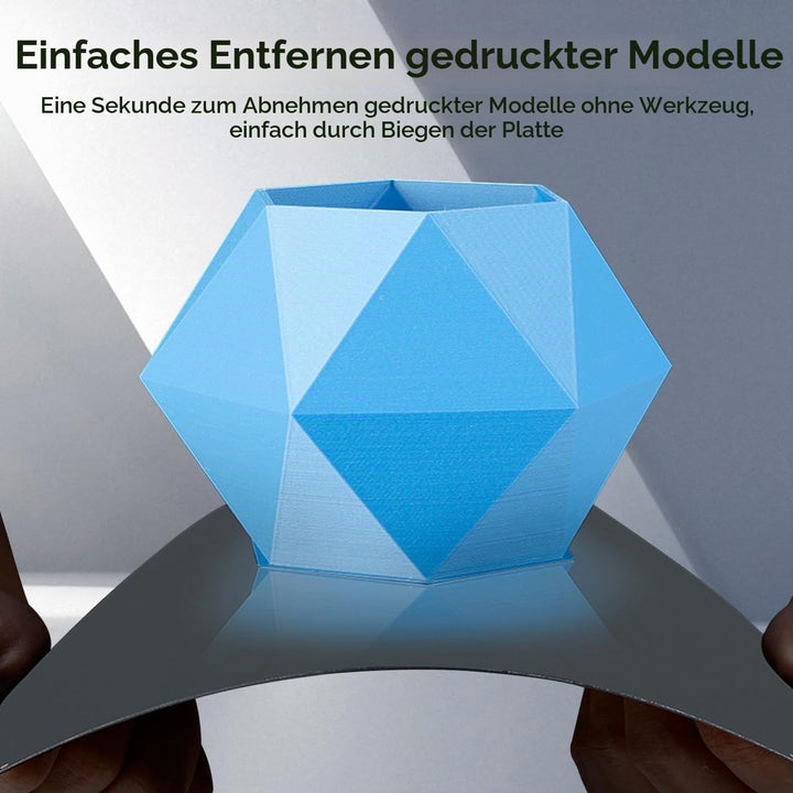 Creality Offizielle K1C Bauplatte PEI-Blatt mit Düsenreiniger 235 x 235 mm glatte Oberfläche flexibl