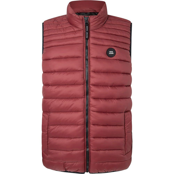 Pepe Jeans Herren Balle Gillet Puffer Weste M Rot (Burgundy), M Rot (Burgundy)