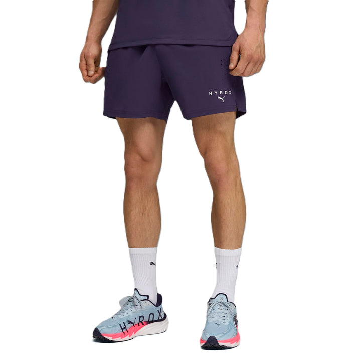 PUMA 528568 Hi Rocks M Puma X HYROX DRYELITE Herren-Shorts, 12,7 cm XL Deep Plum, XL Deep Plum
