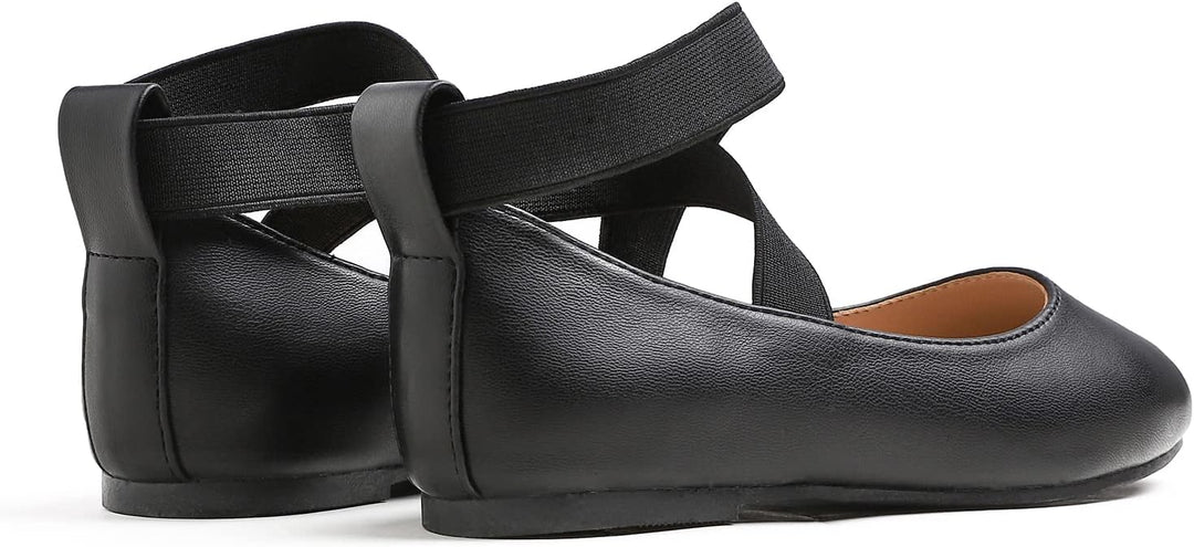 Feversole Girls Cute Dress, Mädchen süsses Kleid Mary Jane Schuhe weiche Party Urlaub Ballerinas 30