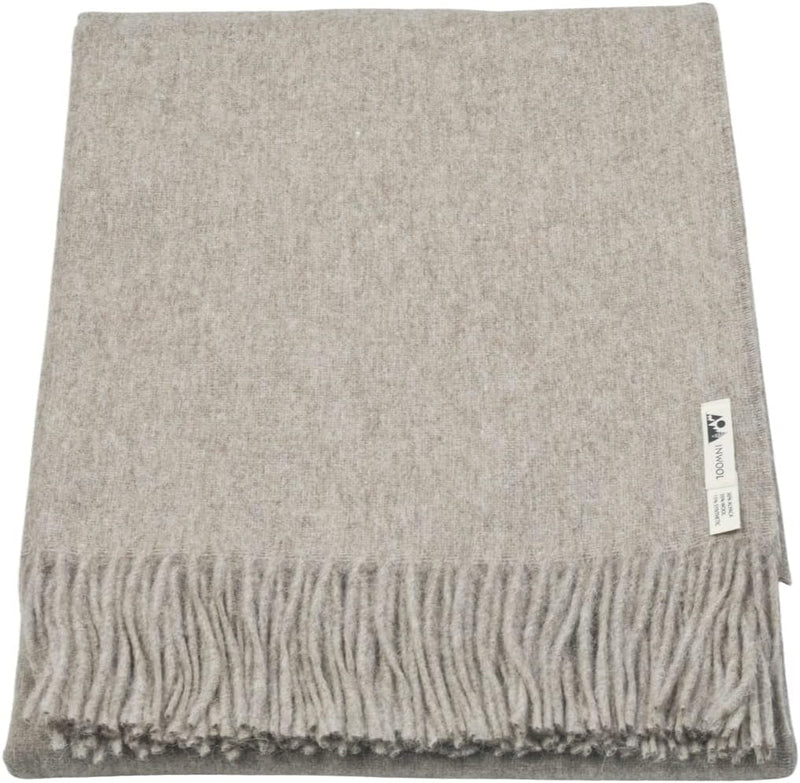 Generisch Alpaka Decke Wolldecke Kuscheldecke Wohndecke Überwurf - Classic Taupe