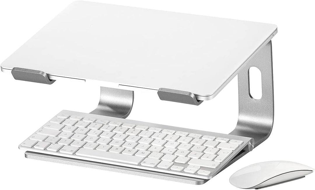 General Office Notebook Halterung: Mobiler Alu-Notebook-Ständer für Geräte bis 40 cm (15,8"), dunkel
