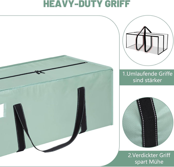 Dntorx 8 Stück 120L Aufbewahrungstasche, Heavy-Duty Umzugstaschen Wasserdicht Umzugskartons Grosse m