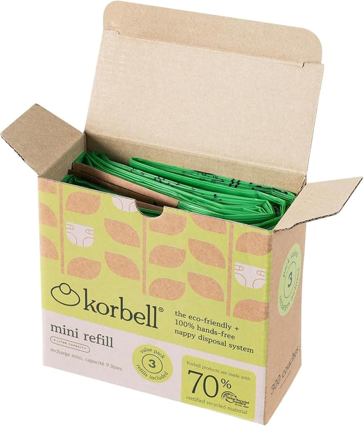 Korbell - Nachfüllpackungen für Windelbehälter Mini 9 L