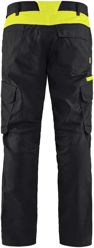 Blakläder Industrie Arbeitshose mit Stretch C50 Schwarz, Gelb, C50 Schwarz, Gelb