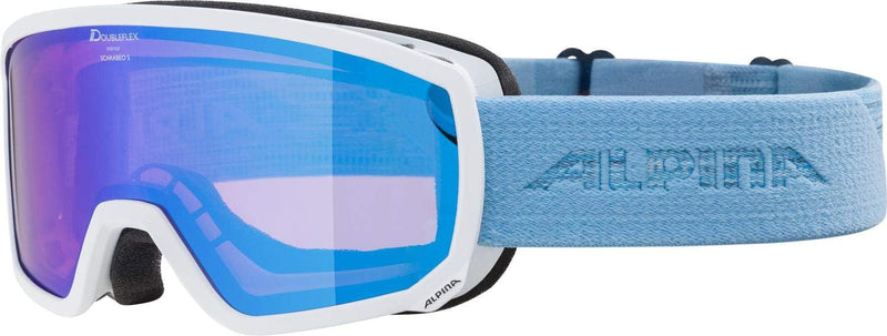 ALPINA SCARABEO S Q-LITE - Verspiegelte, Kontrastverstärkende OTG Skibrille Mit 100% UV-Schutz Für E